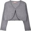 Minora Baby Bolero Cardigan per Neonati - Per Corredo Neonati - Cardigan Bambini Abbigliamento Invernale, Grigio-liscio, 2 Anni