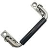 YTKNUT Maniglia pieghevole in acciaio inossidabile 304 per armadietti, cassetti, maniglia pieghevole a 90 gradi, con gomma, lunghezza centrale del foro 10 cm,1 pz