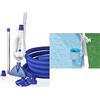 GRE 08011A - Pulitori per piscine ad aspirazione manuale Little Vac per piscine fuori terra & Intex 28000 Deluxe Skimmer per Pompe Filtro da 3.028 l/h, Grigio/Blu, 20.96 x 33.02 x 24.13 cm