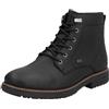 Rieker 33121, Stivali Stringati Uomo, Nero, 42 EU