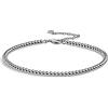 Dankadi Cavigliera con perle 3 mm in 925 argento, catena a maglie di palline semplice classico 27 cm Boem, gioielli da piede estivi, spiaggia, meravigliosi regolabili per donna amica, Argento sterling