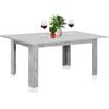 Shally Dogan Tavolo Allungabile Sala da pranzo Grigio da 110 x 70 cm a 150 x 70 cm, Design Moderno, Estensibile Salvaspazio, Ideale per Sala Pranzo, Soggiorno, Cucina, Arredamento Interno, (Cemento)