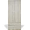 Trendyitalia 12992 Armadio 2 Ante Rovere, Legno, Beige, 80 x 52 x 190 cm