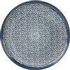 GENEVIEVE LETHU Piatto piatto piatto arenaria gamma Seguire l'artista, Ø 27 cm, colore: Blu Decor