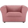 ECOMMERC3 | Copridivano misura 1 posto bielastico super elasticizzato divani Chester e Klippan - Copridivano colore rosa, protezione anti-usura traspirante, vestibilità massima con schiuma di tenuta e