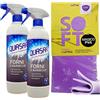 FEI FAN SET QUASAR: 2x Detergente Spray FORNI & BARBECUE, Sgrassante, Disincrostante e Antiodore 580ml + Panno In Lattice SOFT, Formato 30x30