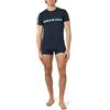 Emporio Armani Stretch Cotton Megalogo T-Shirt+Trunk, T-Shirt Uomo, Blu (Marine), L