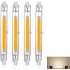 Generico Lampadine LED R7S 118mm 20W, Lampada LED 118mm R7S Sostituisce Alogena 200W Dimmerabile, 2000LM, Lampadina R7S LED 118mm Bianco Naturale 4000K, Doppia Estremità COB Luce Lineare Proiettore, 4 Pezzi