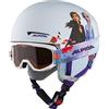 ALPINA ZUPO, Casco da Sci Girls, Light-Rose Matt, 51-55