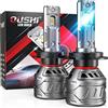 OUSHI Lampadina LED H7 Canbus 14000LM 70W 6000K Bianco Impermeabile per Fari Auto (2pcs)