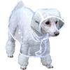 BESPORTBLE Impermeabile Con Cappuccio Per Cani Di Piccola Taglia Materiale Eva Colore Bianco Taglia M Impermeabile Per Animali Domestici
