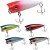 senvenelec 5 pezzi Esca in plastica, esca pesca esca artificiale Pike Wobbler, esca pesca bionica, per la pesca in acqua dolce con salamoia, trota, pesce persico, esca rigida bionica.
