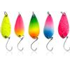 MWUMRCM Set di 5 Pezzi Esche Artificiali Spinning per La Pesca alla Trota, Persico, Luccio - Cucchiaini da Pesca Spoon Kit