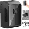 NEEWER Mini Batteria V Mount PS099EP Ricarica PD 100W, 6800mAh 99Wh 14.5V, 2 USB C/D Tap/BP/USB A/2 Porte DC/Schermo OLED, Batteria V Lock per Fotocamera/Camcorder Compatibile con SmallRig BMPCC 4k 6k