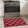 COSY HOMEER Tappeto Cucina 50 x 80 cm, Tappeti Cucina Antiscivolo Lavabili Moderni, Tappeto Per Cucina Corridoio Porta Comodino, Tappetino Cucina Passatoia Pratica, Rosso