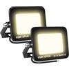 SKYWORLD 2 Pezzi Faretto Led da Esterno, 10W 1000LM Faretti a LED per esterni, IP66 Impermeabile 3000K Bianco Caldo Luce di Sicurezza per Terrazza, Giardino, Cortile, Patio, Parco, garage