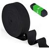 Agoer - Elastico nero, 30 mm di larghezza, 10 metri, elastico per cucito, nastro elastico per la casa, fai da te