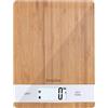 TERRAILLON BAMBOO - Bilancia da cucina USB ricaricabile tramite USB, spegnimento automatico, funzione tara e conversione liquida, portata 5 kg, bambù, BAMBOU