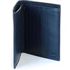 BEDETTI Elegante Portafoglio da Uomo in Pelle con Apertura a Libro e Portacarte Integrato (Blu)