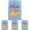 Voiello Pasta Mezze Penne Rigate n.154, 500g, Grani 100% Italiani, Trafilatura Al Bronzo (Confezione da 4)