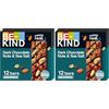 BE-KIND Barretta al Gusto di Cioccolato Fondente e Sale Marino, Snack Senza Glutine, 1 Confezione x 12 Barrette da 40 g (Confezione da 2)