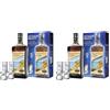 Vecchio Amaro del Capo Confezione con 2 Bicchieri per Freezer, 70 cl (Confezione da 2)