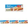 Lago 1968, Roll Break 80g, Cannoli di Wafer Ripieni di Crema al Latte 66% (Confezione da 4)