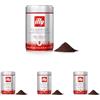 illy Caffè macinato per moka Tostato CLASSICO, Barattolo da 250 grammi (Confezione da 4)