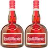 Grand Marnier Cordon Rouge - Liquore a Base di Cognac in Combinazione con Liquore d'Arancia, 40% Vol, Bottiglia in Vetro da 70 cl (Confezione da 2)