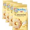 Mulino Bianco Dolcetti Canestrini, Biscotti Frollini con Zucchero a Velo, Burro e Uova Fresche, 200 g (Confezione da 4)