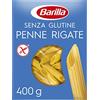 Barilla Pasta Penne Rigate Senza Glutine, Pasta Corta di Mais Bianco, Mais Giallo e Riso Integrale, 400 gr (Confezione da 10)