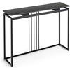 GIANTEX Tavolo Consolle da Divano, Struttura Stabile in Ferro, Tavolo da Ingresso, Salvaspazio per Soggiorno, Salotto, Ingresso, Assemblaggio Facile, 120 x 30 x 90 cm