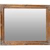 Biscottini specchio da parete bagno e camera 39x49x5 cm - Specchio ingresso da parete con ganci - Specchio oro