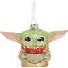 Hallmark Grogu, decorazione per albero di Natale in vetro, motivo: Star Wars, The Mandalorian, decorazione da appendere in vetro, regalo di Natale