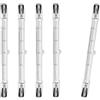 PRIOKNIKO Lampadine Alogene Lineari R7s 100W 200W 300W 400W 1000W 1500W Lampadine Di Sicurezza 4000lm Bianco Caldo 2800K 220V 78mm 118mm 189mm 254mm Luce A 360 Gradi Dimmerabile (confezione Da 5),J118/【400W】
