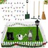 Shinybox Accessori Casa Bambole, 12 Pezzi Set di Ornamenti in Miniatura, Mini Recinzione Decorativa da Giardino, Accessori Casa Bambole Miniatura, Accessori Casa Bambole Miniatura