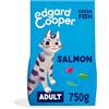 Edgard & Cooper Edgard Cooper Crocchette Gatti, (Salmone, 750g), croccantini gatto sterilizzati o attivo, carne fresca e ingredienti naturali, senza cereali, senza zuccheri aggiunti
