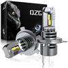 DZG H4 LED Lampadine Faro 6000K Bianco 12V Abbagliante Basso fascio Auto Moto Luce Anteriore, 2 Pezzi