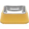 Belle Vous Ciotola per Gatti e Cani Rialzata - Antirovesciamento per Acqua e Cibo in Acciaio Inox - 550 ml - con Rialzo Antiscivolo e Antigoccia - per Tutte le Taglie - Giallo