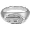 Diesel Anello da uomo in acciaio inox, DX14750406.5, Acciaio inossidabile, Nessuna pietra preziosa, Tono argento