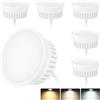 KYOTECH 6x Modulo LED Ultrapiatto ø50x23mm Dimmerabile 3CCT Bianco caldo 3000K Bianco naturale 4000K Bianco freddo 6500K Sostituzione per MR16 GU10,120°per faretti da incasso a soffitto plafoniere