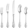 SHEUMNT Sfarzoso Set Posate Barocco Argento 20 Pezzi, Posate in Acciaio Inox 18/10 Anti-Ruggine, Set Completo con Forchette, Cucchiai e Coltelli in Elegante Scatola Regalo
