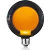 FLSNT Lampadina E27 grande sfera 1800K bianco caldo 4W (sostituisce 25W), lampadina LED Edison vintage G125, 60 lm, retrò E27, non dimmerabile, 1 pezzo