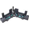wolfcraft Rapportatore angolare e tagliacornici PRO I 6956000 I 2 in 1 - Cassetta per tagliare battiscopa e battiscopa alti fino a 120 mm e misura degli angoli dello spazio