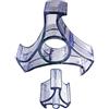 Acrimet Ruota di Ricambio per Dispenser di Nastro Adesivo, Plastica, 2,5 cm e 7,6 cm di Diametro (Colore Cristallo Trasparente)