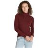 Tommy Jeans Donna TJW ESSENTIAL TRTLNK SWEATER EXT DW0DW19686, Purple (Deep Rouge), S