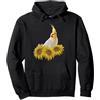 Cockatiel Parakeet Designs Lutino Cockatiel Pappagallo Pappagallo Girasole Felpa con Cappuccio