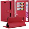 Cadorabo Custodia Libro per Apple iPhone 8 Plus / 7 Plus / 7S Plus in Rosso Carminio - con Vani di Carte, Funzione Stand e Chiusura Magnetica - Portafoglio Cover Case Wallet Book Etui Protezione