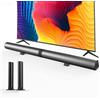 INFIBLA Sound Bar, soundbar 60W per TV, soundbar Bluetooth 5.3 TV, soundbar cablata e wireless connessione/ottica/AUX, soundbar separabile 29 pollici