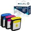 LCL Cartucce d'inchiostro Compatibile 82 C4911A C4912A C4913A (1Ciano 1Magenta 1Giallo) Sostituzione per HP DesignJet printers: 510 Designjet 500 500ps 500Plus 800 800ps 815 815mfp 820 820mfp